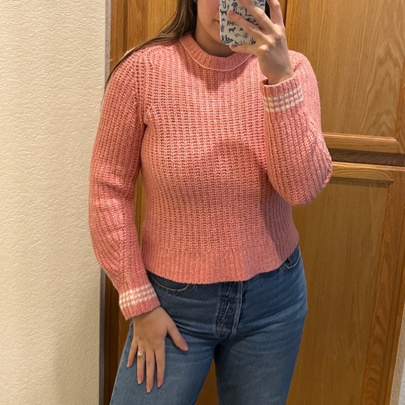 Rag & Bone Cheryl Crew in Pink Multi size S - Picture 12 of 12